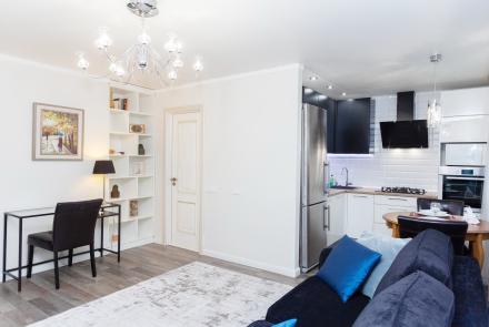 Двухкомнатная квартира в Минске на сутки улица Куйбышева, 46 гостиная