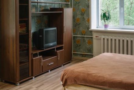 Однокомнатная квартира на сутки в Минске Мулявина спальня