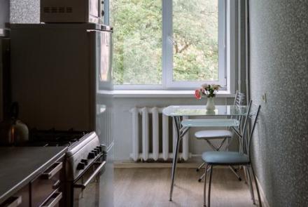 Однокомнатная квартира на сутки в Минске Мулявина кухня