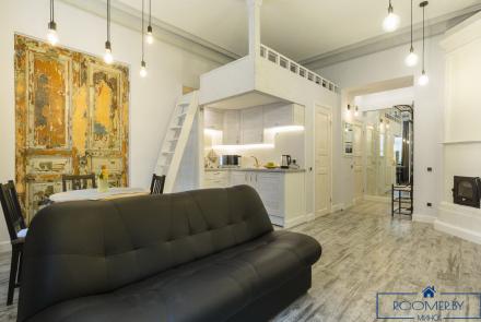 Квартира на сутки в Минске возле метро Площадь Победы гостиная