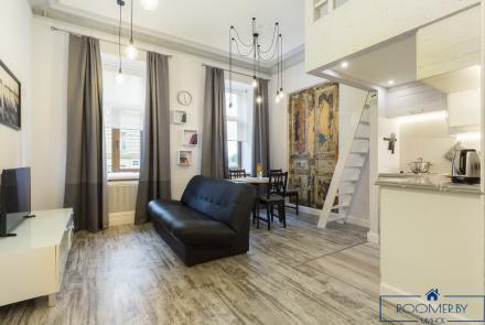 Квартира на сутки в Минске возле метро Площадь Победы гостиная