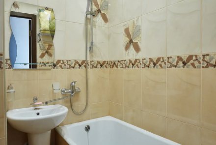 Однокомнатная квартира в Минске на Партизанском проспекте ванна