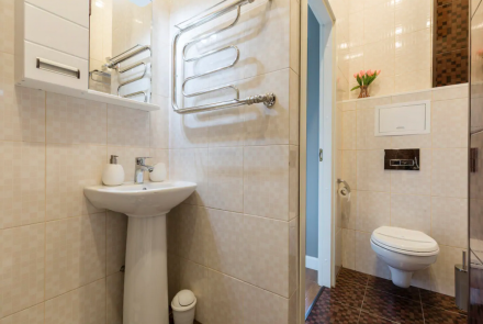 Однокомнатная квартира в Минске на Партизанском проспекте ванна