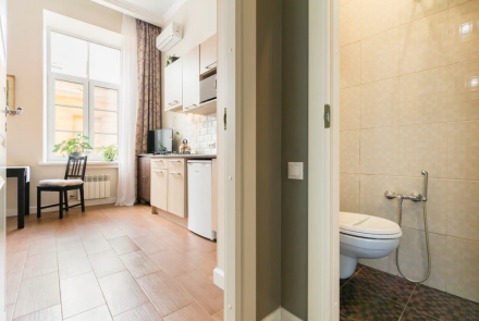 Однокомнатная квартира в Минске на Партизанском проспекте ванна