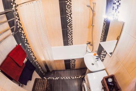 Однокомнатная квартира в Минске на Партизанском проспекте ванна