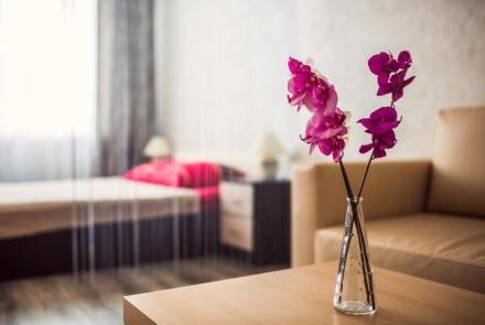 Однокомнатная квартира в Минске на Партизанском проспекте спальня