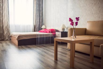 Однокомнатная квартира в Минске на Партизанском проспекте спальня