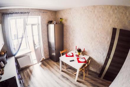 Однокомнатная квартира в Минске на Партизанском проспекте кухня