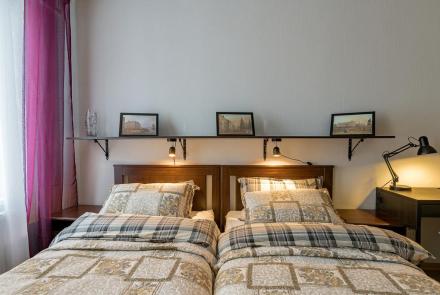 Однокомнатная квартира в Минске на Партизанском проспекте спальня