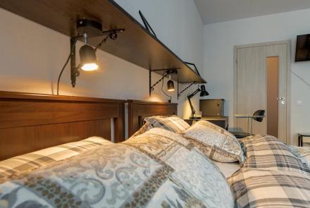 Однокомнатная квартира в Минске на Партизанском проспекте спальня