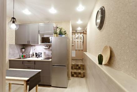 Однокомнатная квартира в Минске на Партизанском проспекте кухня