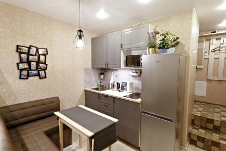 Однокомнатная квартира в Минске на Партизанском проспекте кухня