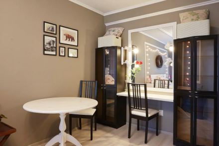 Однокомнатная квартира в Минске на Партизанском проспекте спальня