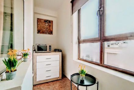 Однокомнатная квартира в Минске на Партизанском проспекте спальня