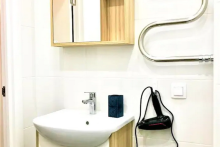 Однокомнатная квартира в Минске на Партизанском проспекте ванна