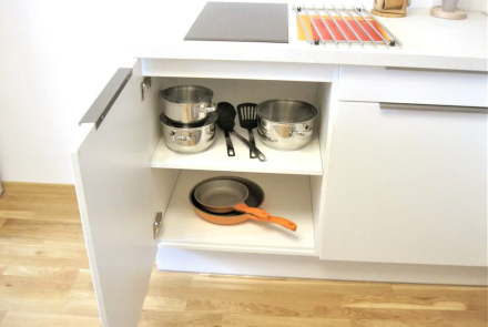 Однокомнатная квартира в Минске на Партизанском проспекте кухня