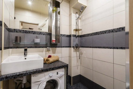 Однокомнатная квартира в Минске на Партизанском проспекте ванна