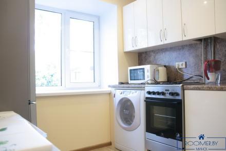 Двухкомнатная квартира на сутки в Минске на Партизанском проспекте кухня