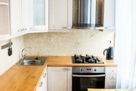 Двухкомнатная квартира на сутки в Минске на Партизанском проспекте кухня