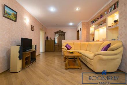 Двухкомнатная квартира на сутки в Минске на Партизанском проспекте гостиная