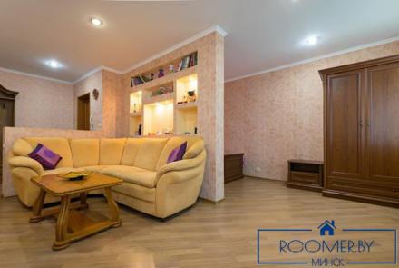 Двухкомнатная квартира на сутки в Минске на Партизанском проспекте гостиная