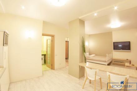 Однокомнатная квартира в Минске на Партизанском проспекте спальня