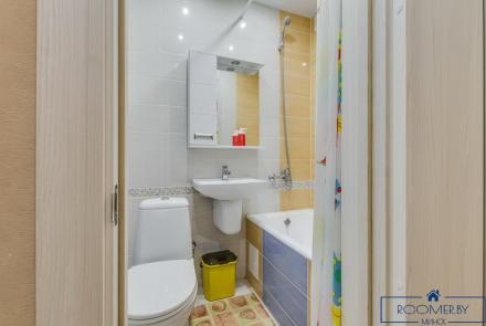 Однокомнатная квартира в Минске на Партизанском проспекте ванна