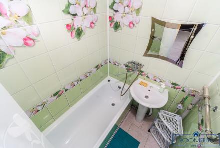 Однокомнатная квартира в Минске на Партизанском проспекте ванна