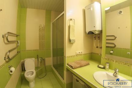 Однокомнатная квартира в Минске на Партизанском проспекте ванна