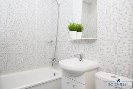 Однокомнатная квартира в Минске на Партизанском проспекте ванна