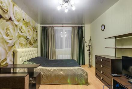 Однокомнатная квартира в Минске на Партизанском проспекте спальня