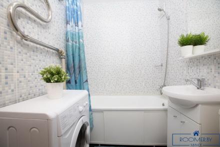 Однокомнатная квартира в Минске на Партизанском проспекте ванна