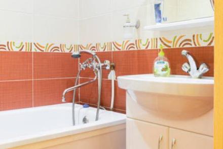 Однокомнатная квартира в Минске на Партизанском проспекте ванна