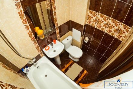 Однокомнатная квартира в Минске на Партизанском проспекте ванна