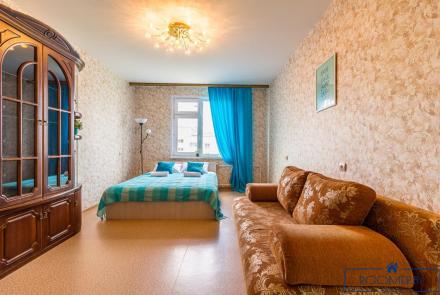 Однокомнатная квартира в Минске на Партизанском проспекте спальня