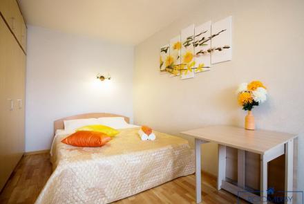 Однокомнатная квартира в Минске на Партизанском проспекте спальня