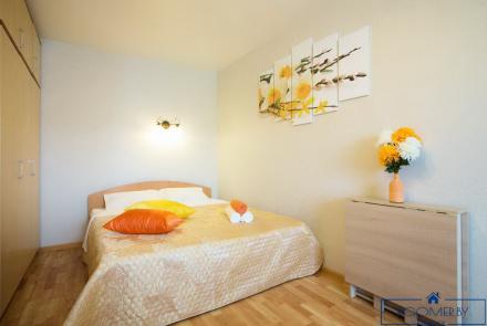 Однокомнатная квартира в Минске на Партизанском проспекте спальня