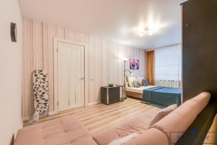 Однокомнатная квартира в Минске на Партизанском проспекте спальня