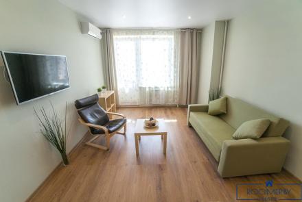 Однокомнатная квартира в Минске на Партизанском проспекте спальня