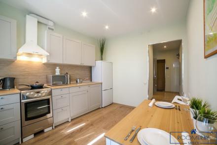 Однокомнатная квартира в Минске на Партизанском проспекте кухня