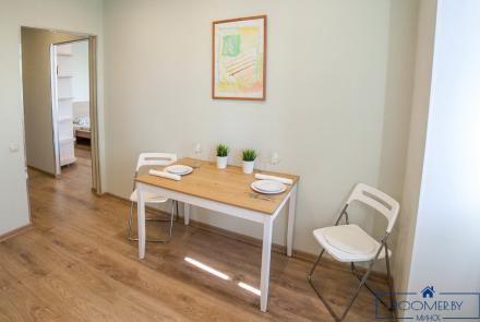 Однокомнатная квартира в Минске на Партизанском проспекте кухня