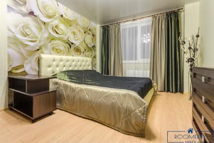 Однокомнатная квартира в Минске на Партизанском проспекте спальня