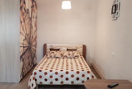 Однокомнатная квартира в Минске на Партизанском проспекте спальня