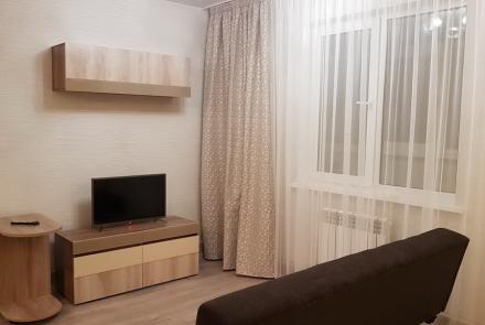 Однокомнатная квартира в Минске на Партизанском проспекте спальня