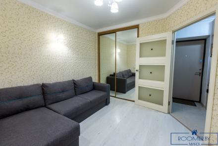 Трехкомнатная квартира на сутки в Минске на Партизанском проспекте спальня